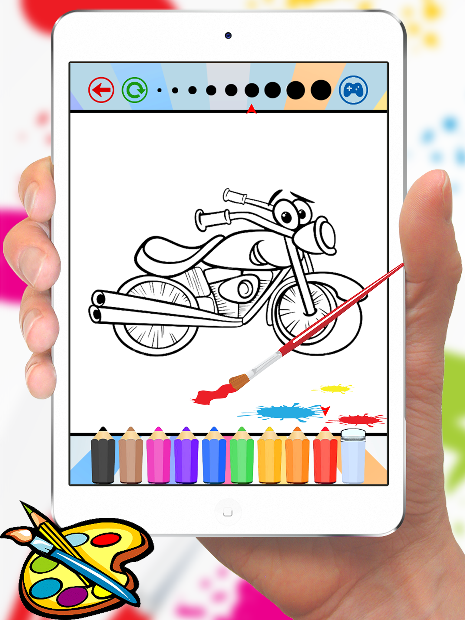 Vehicles & Car Coloring Book - Drawing for kids free games screenshot 9