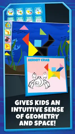 Game screenshot Kids Learning Puzzles: Sea Animals, Tangram Tiles apk