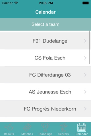 InfoLeague - Information for Luxembourger First Division - Matches, Results, Standings and more screenshot 4