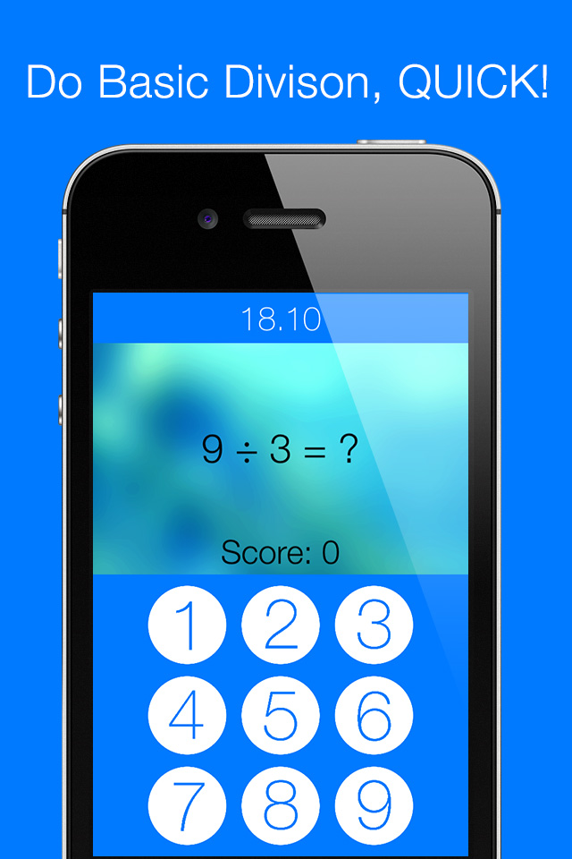 Division Game - Flashcards style math games for 2nd and 3rd grade kids