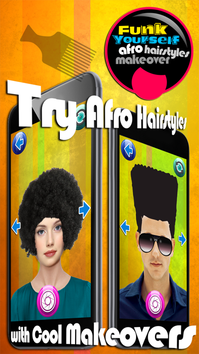 Screenshot #2 pour Trouille Vous-Même – Essayer De Coiffures Afro Dans Virtuel Photomaton Pour Relooking