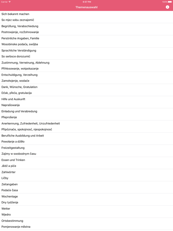 Sorbisch leicht app screenshot 2