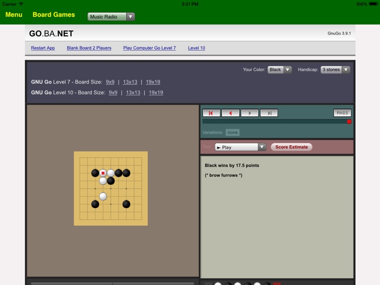 Play Go Baduk Weiqi Board Games BA.net for iPad