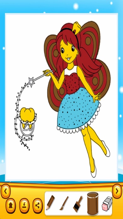 Screenshot #1 pour Fairy Coloring Book For Child