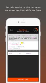 SwiftBites - Learn How to Code in Swift with Interactive Mini Lessons screenshot