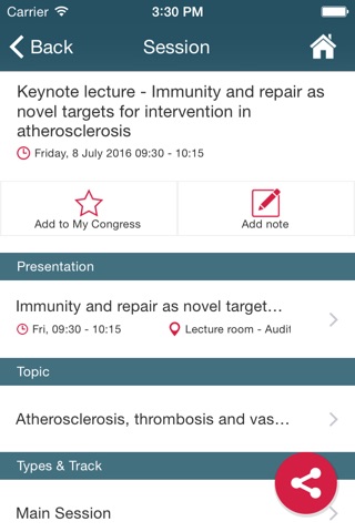 Frontiers in CardioVascular Biology 2016 screenshot 4