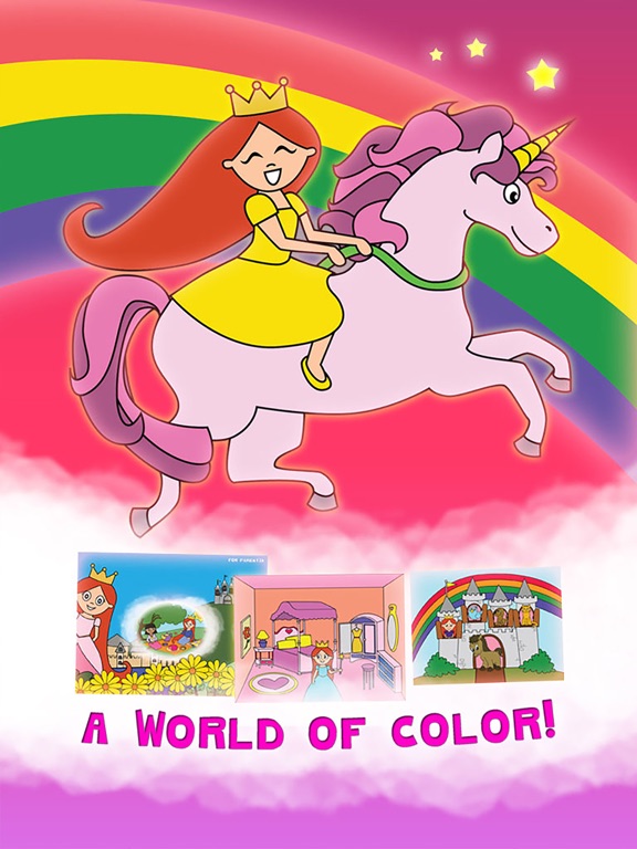 Screenshot #4 pour Princess Fairy Tale Wonderland Coloriage pour les enfants et la famille Édition Intégrale préscolaire