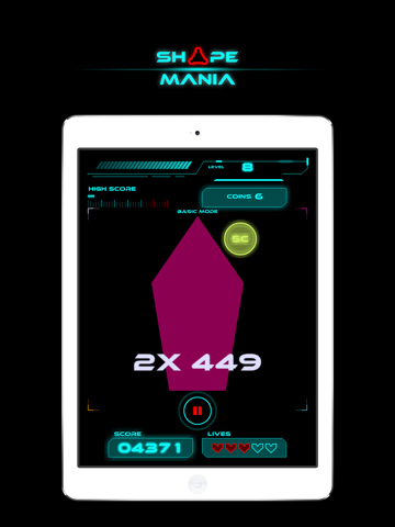 Shape Mania – Fun Geometry Game With Puzzle Action to Test Your Reflex Skills iPad screenshot 2 - Games app
