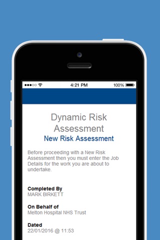 Dynamic Risk Assessment screenshot 2