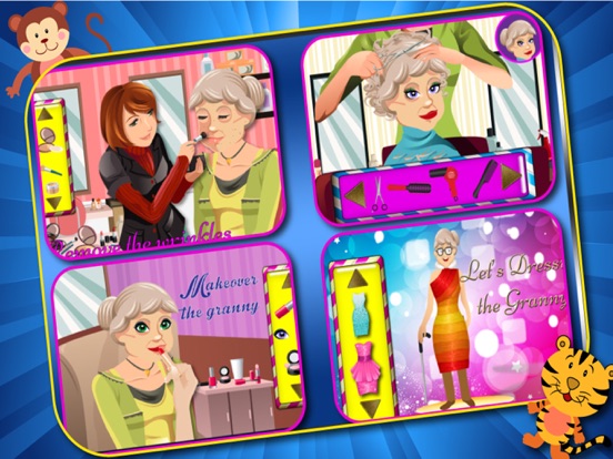 Grandma's Party Makeover Salon - Make the Granny look young & cute for Grandpa