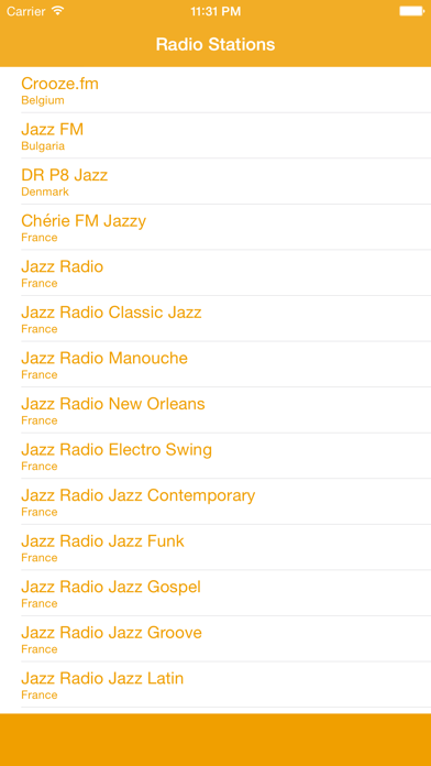 Screenshot #1 pour Radio Jazz FM - Streaming and listen to live online funk music charts from european station and channel