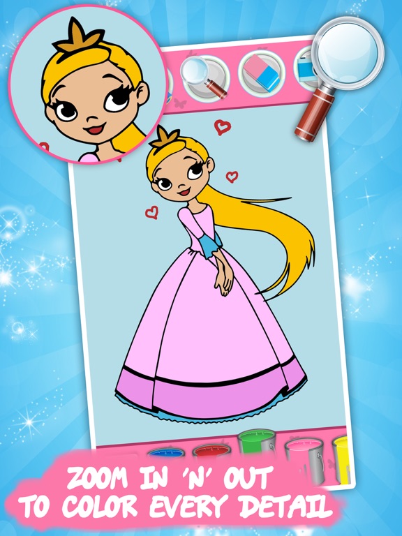 Screenshot #4 pour Livre de coloriage Princesses