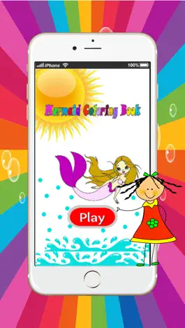 Game screenshot Mermaid Princess magical girl coloring pages:free printable apk