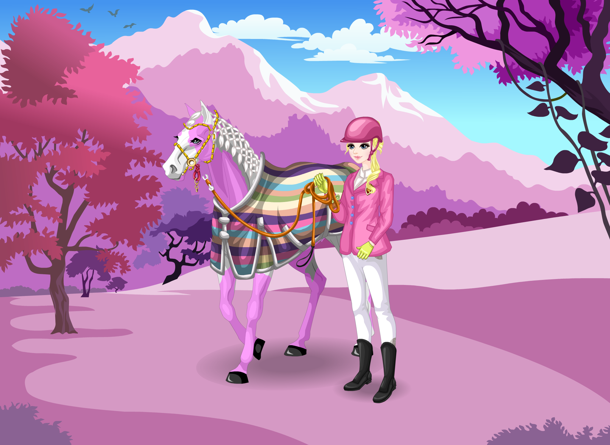 Mary's Horse Dress up 3 - Dress up and make up game for people who love horse games