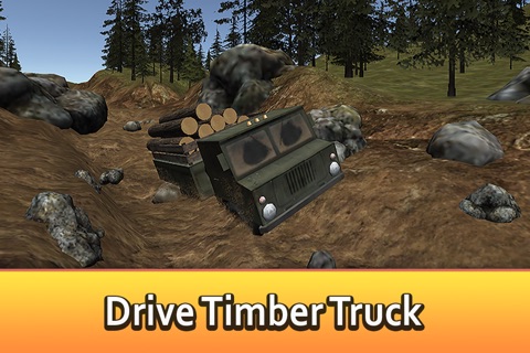 Offroad Logging Truck Simulator 3D Full - Drive and transport cargo! screenshot 3