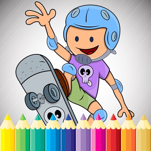 Sport Cartoon Coloring Book - Drawing for kids free games iOS App