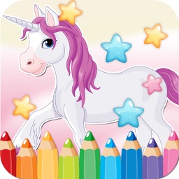 Petit Livre De Coloriage Dessin Licorne - caricature mignonne art idées pages pour les enfants