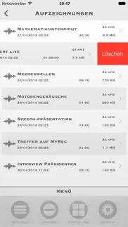 my rec - audio aufnahmen iphone bildschirmfoto 3