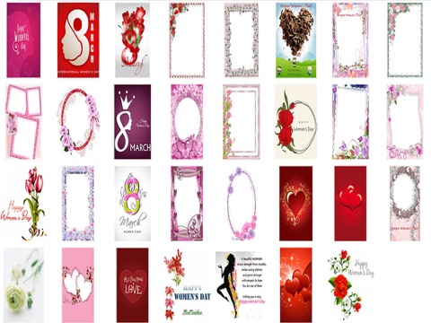 Free Ecards Greetings Maker - Happy Women's and Mother's day iPad screenshot 4 - Photo & Video app