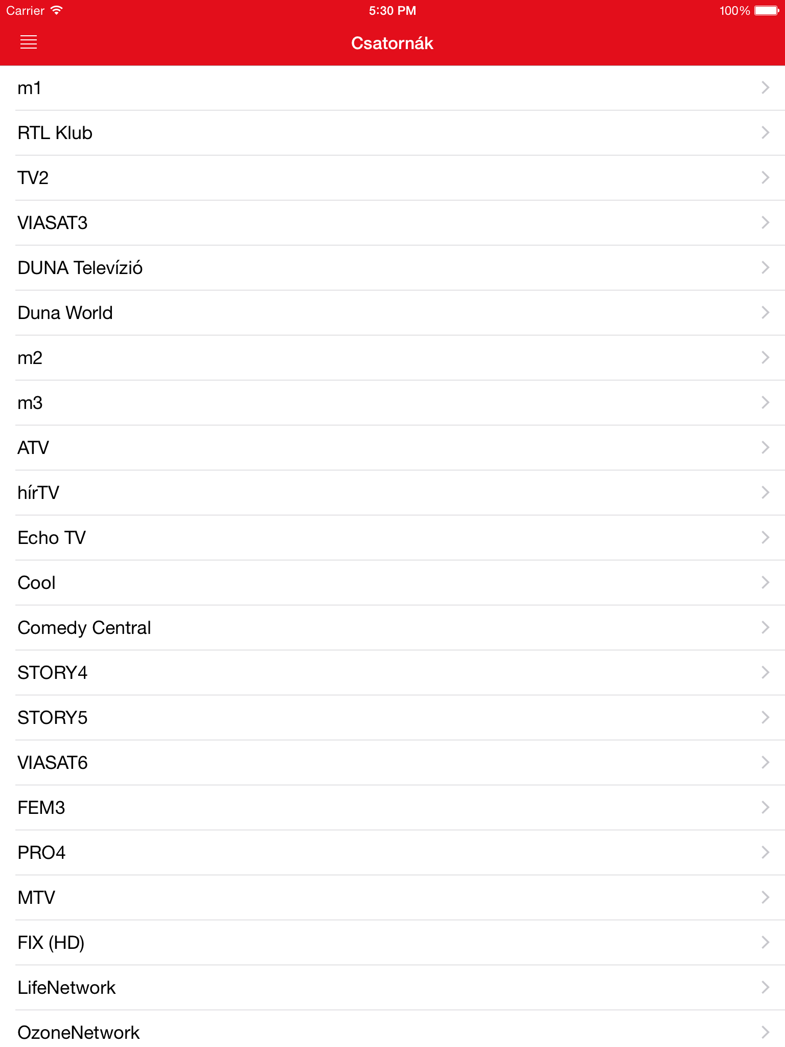 Magyar Televízióadás Guide screenshot 5