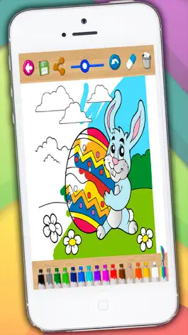 Game screenshot Painting Easter - coloring book eggs and rabbits apk