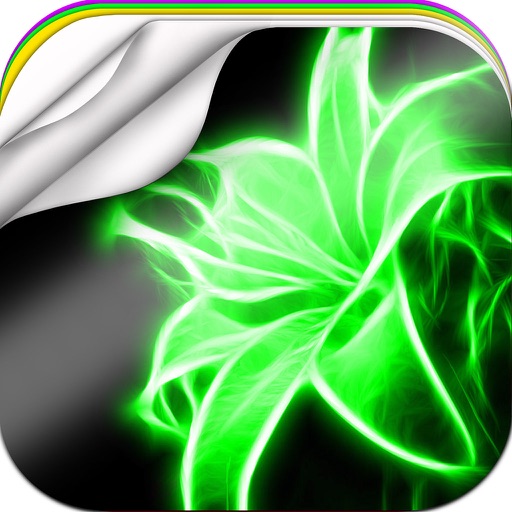 Neon Flower Wallpaper.s HD – Glow.ing Background.s Maker and Custom Lock Screen Themes icon