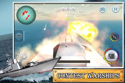 Classic Pacific Battleships Sea War - American Naval Destroyer screenshot 3