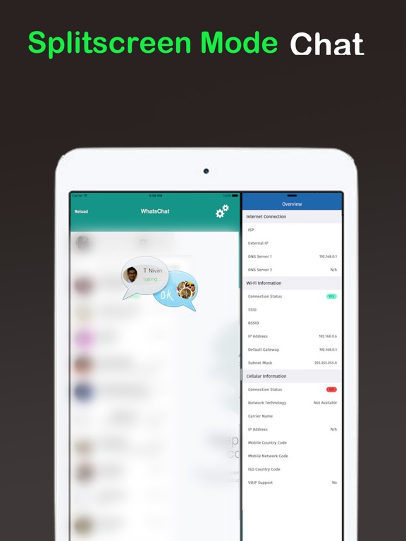Screenshot #5 pour WhatsChat - A free messenger app for all devices - iPad version