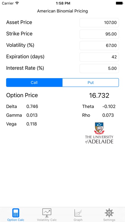 UoA Option Pricer
