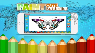 How to cancel & delete Butterfly Color - Coloring Book for Stress Relief from iphone & ipad 1