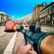 Grenade Gun In City Simulator - game application simulator shooting at different targets in the city of grenade as a joke