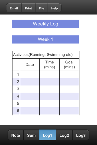 Fitness Planner screenshot 3