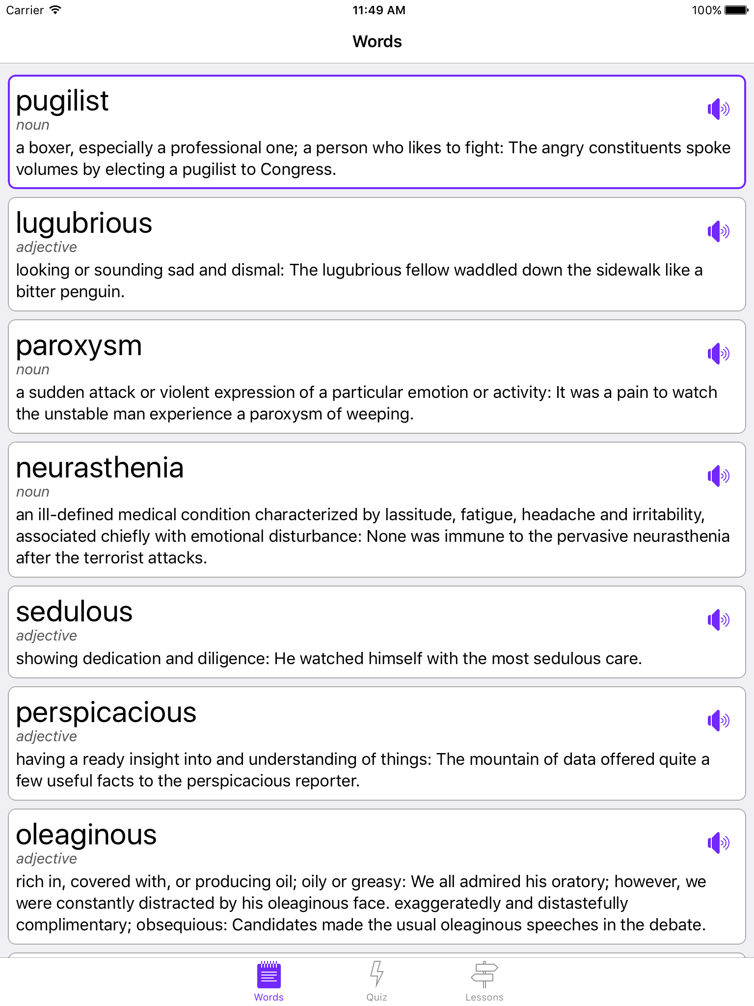 Word of the Day — Daily Words, Grammar Lessons & More screenshot 6