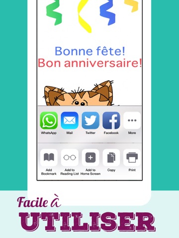 Screenshot #6 pour Joyeux anniversaire - Cartes de voeux: Bon anniversaire Messages