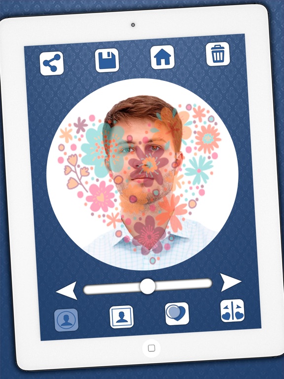 Profile photo – Editor of profile photos in social networks iPad screenshot
