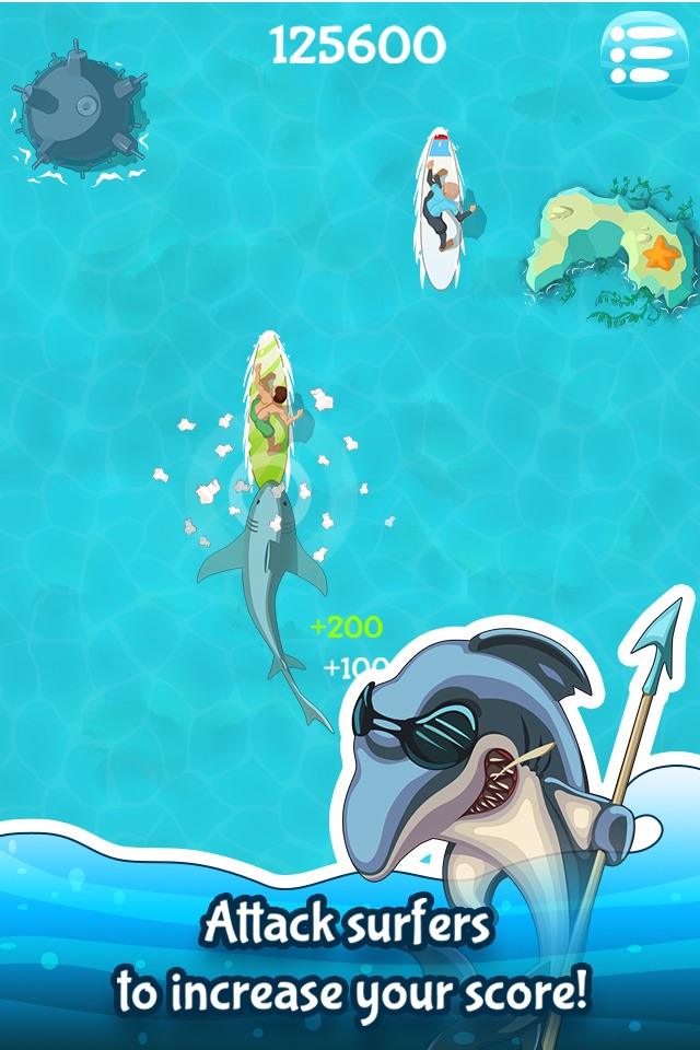 Shark vs. Surfer Runner FREE screenshot 3