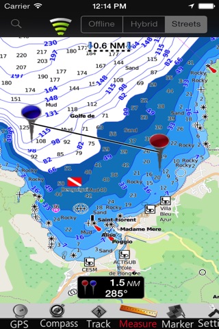 Corsica GPS Nautical Charts screenshot 2