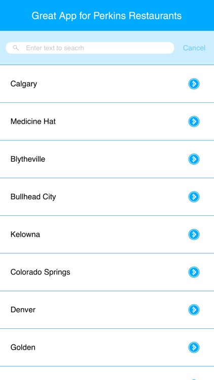 Great App for Perkins Restaurants