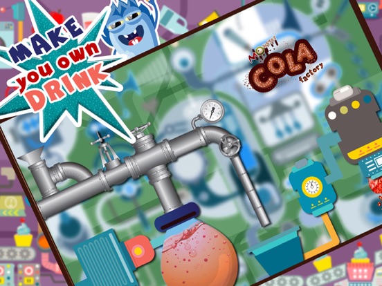 Monster Cola Factory Simulator - Learn how to make bubbly slushies & fizzy soda in cold drinks factory iPad screenshot