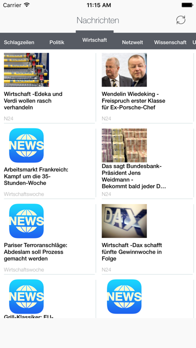 Nachrichten Feeds: Schlagzeilen, Politik, Wirtschaft, Netzwelt, Wissenschaft, Unterhaltung, Gesundheit & Sportのおすすめ画像1