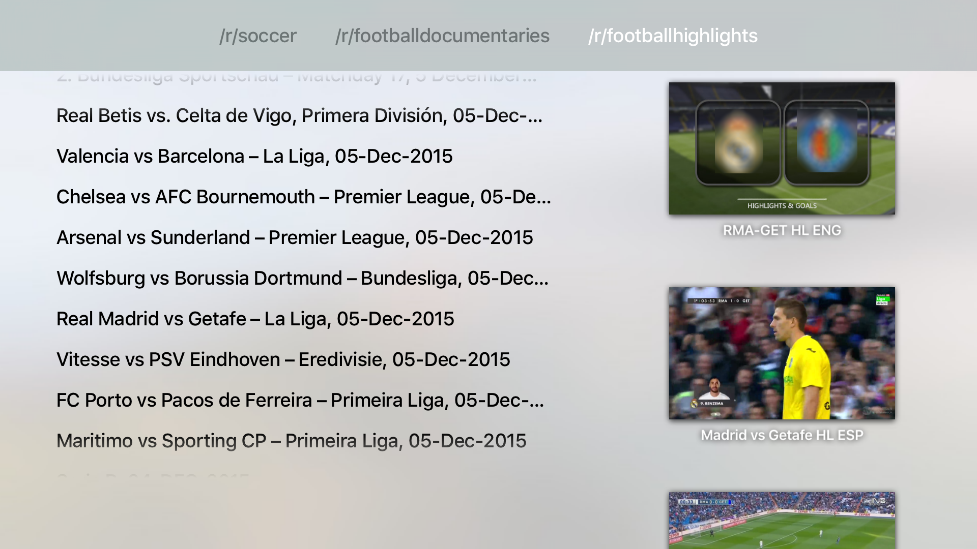 Soccer TV - Reddit Edition screenshot 3