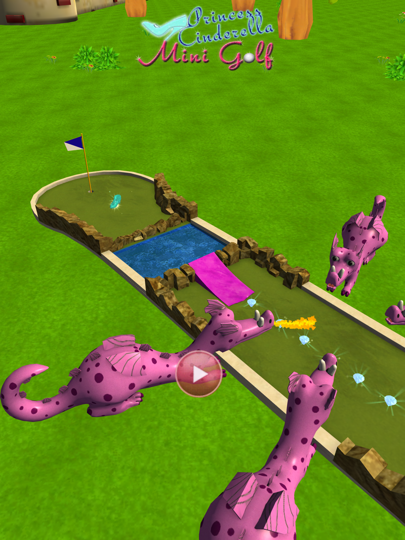 Princess Cinderella Mini Golf official gameplay screenshot 2
