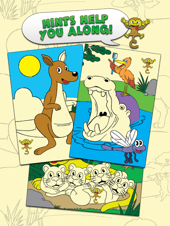 ‎Colouring Animal Zoo Touch To Colour Activity Colouring Book For Kids and Family Preschool Ultimate Edition Screenshot