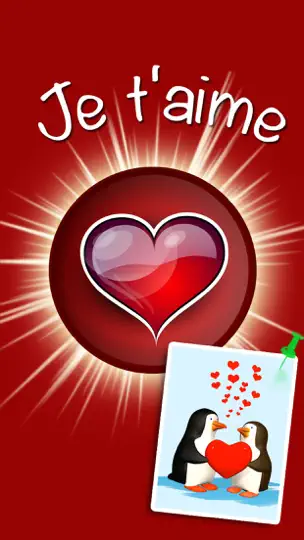 Capture d'écran de Je T'aime - Voeux D'amour sur iPhone 1