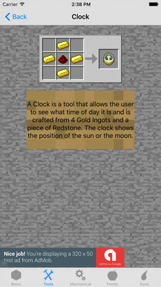 Crafting Recipes. screenshot 2
