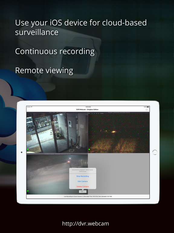 Screenshot #4 pour DVR.Webcam for Dropbox Users