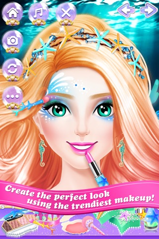 Mermaid Princess: Magic Beauty Salon -  Spa, Makeup & Makeover Game for Girls screenshot 3