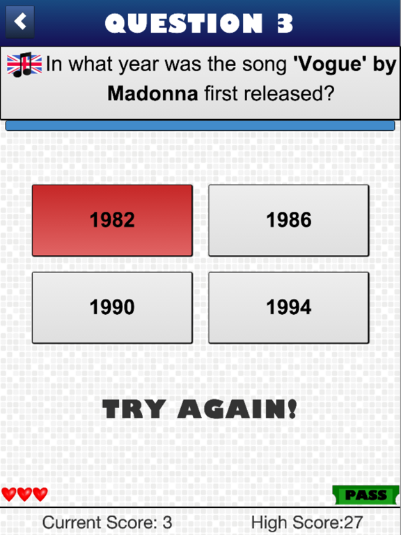 Screenshot #6 pour UK Song Quiz - Guess The Year