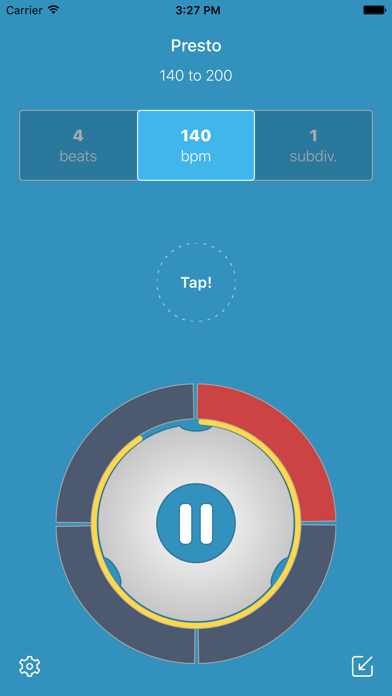 Tactus Metronome iPhone screenshot 3 - Music app