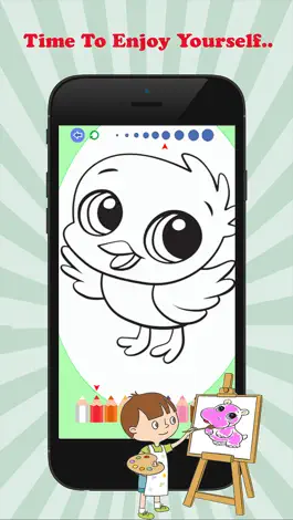 Game screenshot Baby Animal Cute Paint and Coloring Book - Free Games For Kids hack